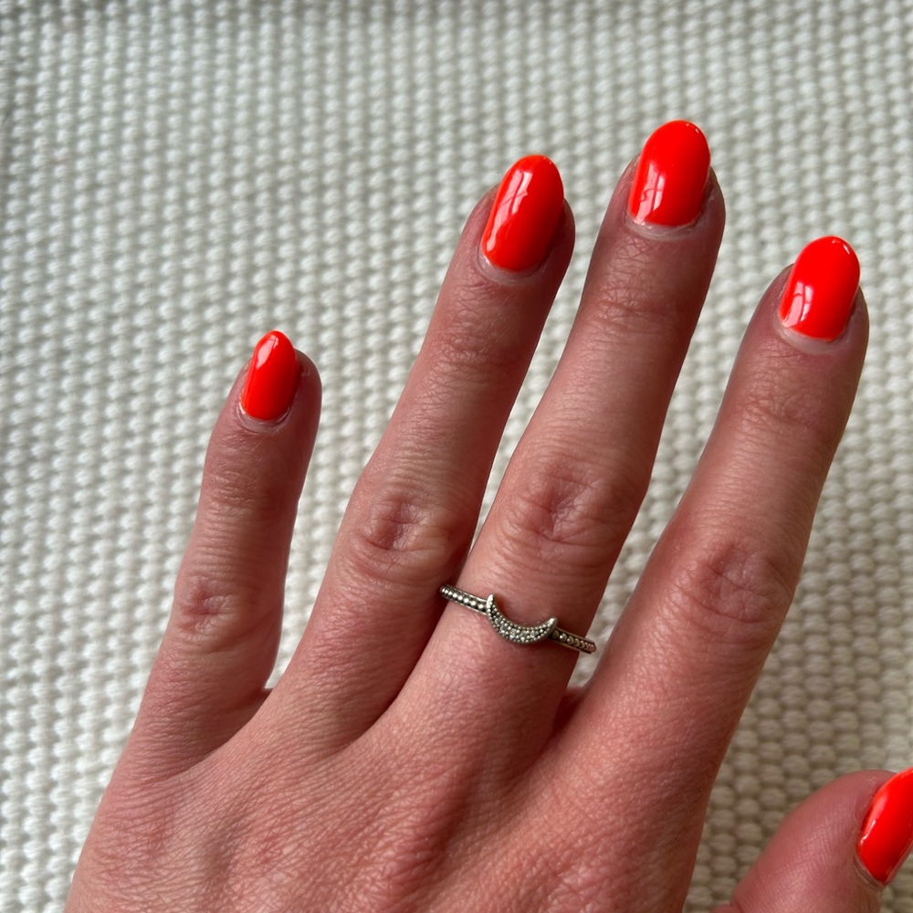 Pandora Silver Crescent Ring